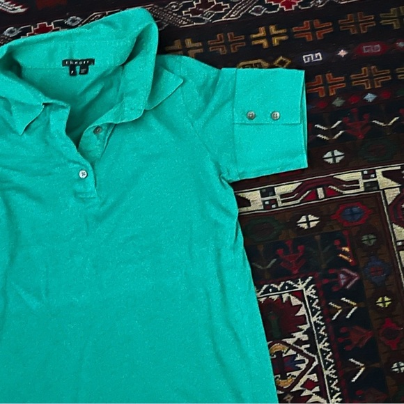 Theory Polo with sleeve button detail - Picture 2 of 8